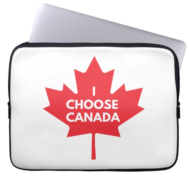 I Choose Canada Electronics Bag (Front)