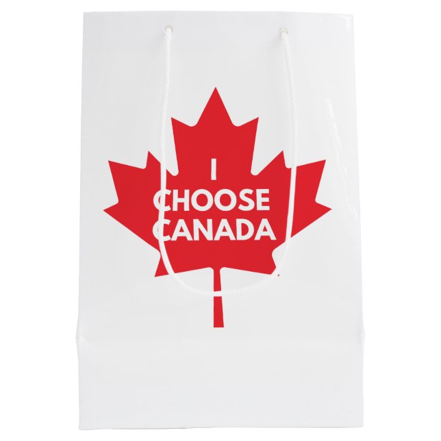 I Choose Canada Gift Bag (Back)
