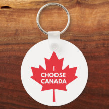I Choose Canada Keychain