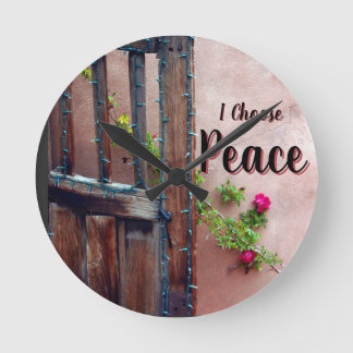 I Choose Peace Round Clock