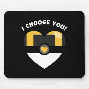 I Choose You Valentine's Video Game Parody Mouse Mat