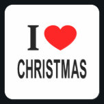 I ❤️ CHRISTMAS I LOVE CHRISTMAS I HEART CHRISTMAS SQUARE STICKER<br><div class="desc">I ❤️ CHRISTMAS I LOVE CHRISTMAS I HEART CHRISTMAS - Do you?</div>