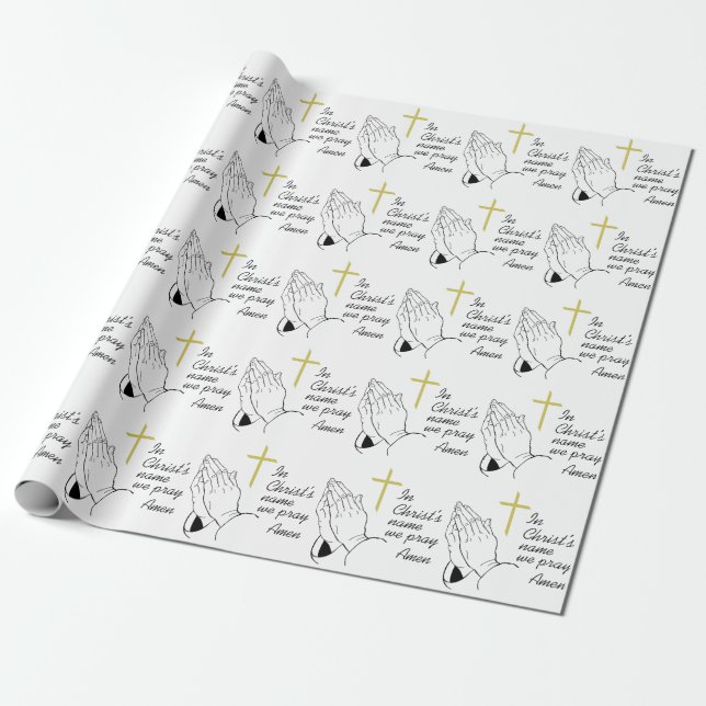 I Christ's Name Wrapping Paper (Unrolled)