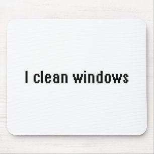 I clean windows mouse mat