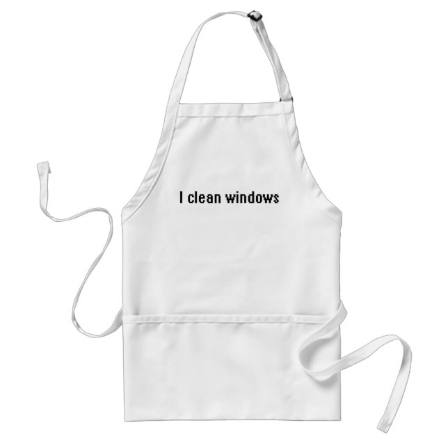 I clean windows standard apron (Front)