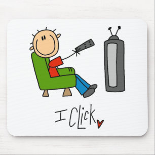 I Click TV Addict Mouse Mat