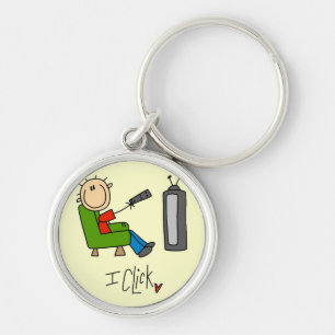 I Click TV Addict T-shirts and Gifts Key Ring
