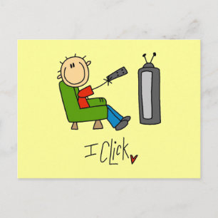 I Click TV Addict T-shirts and Gifts Postcard