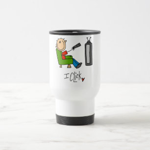 I Click TV Addict T-shirts and Gifts Travel Mug