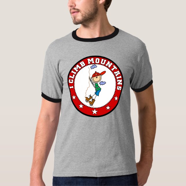 I Climb Mountains T-shirt (Front)