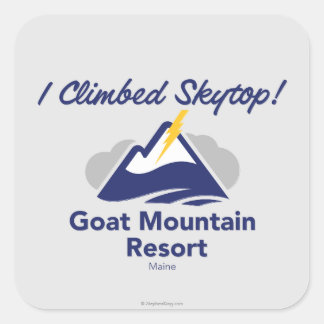 I Climbed Skytop! Square Sticker