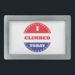 I Climbed Today Belt Buckle<br><div class="desc">Some voted today, you climbed. Hopefully you also voted, but at least you climbed.</div>