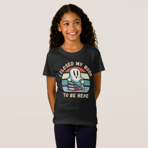 I closed my book to be here Funny Ghost T-Shirt