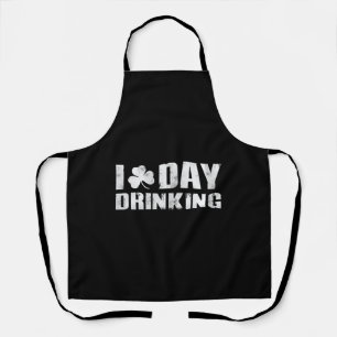 I Clover Day Drinking St Patrick s Day Apron