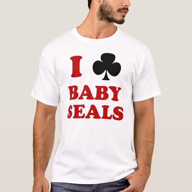 I Club Baby Seals T-Shirt (Front)