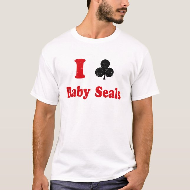 I Club Baby Seals T-Shirt (Front)