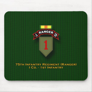 I Co, 75th Infantry - Ranger - 1st Inf - Vietnam Mouse Mat