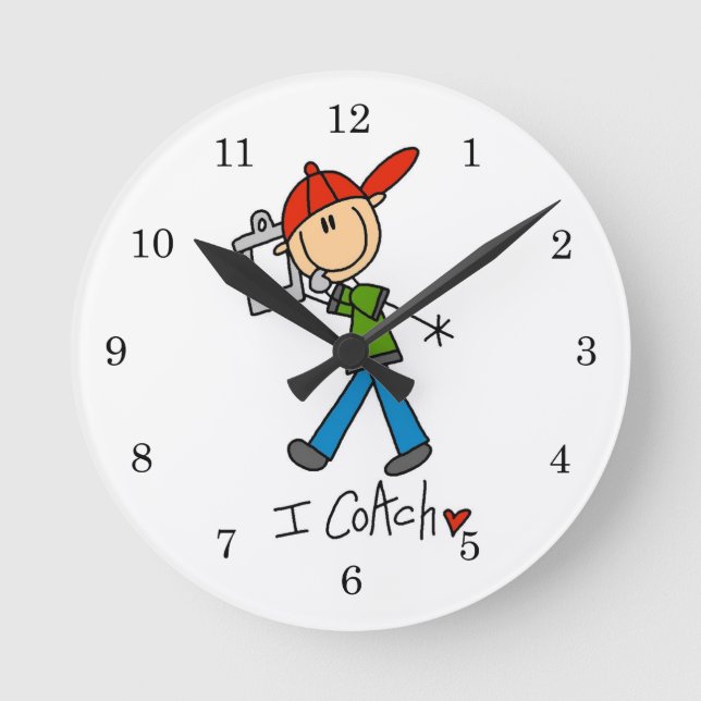 I Coach Round Clock (Front)
