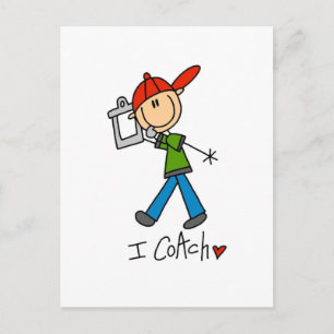 I Coach T-shirts and Gifts Postcard