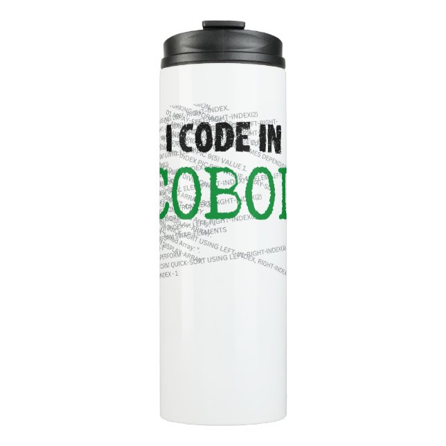 I code in COBOL.w Thermal Tumbler (Front)