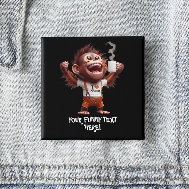 I ♥ Coffee 15 Cm Square Badge (Creator Uploaded)