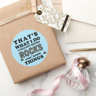 I Collect Rocks Sticker - Funny Geologist Pun Gift