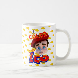 "I Colour with Leo" Mug