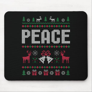 I Come In Peace Christmas Xmas Reindeer Holiday Co Mouse Mat