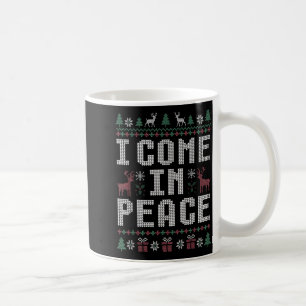 I Come In Peace Couple Matching Ugly Christmas Swe Coffee Mug