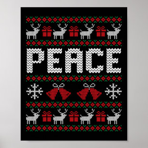 I Come In Peace I'm Peace Couple Matching Ugly Chr Poster