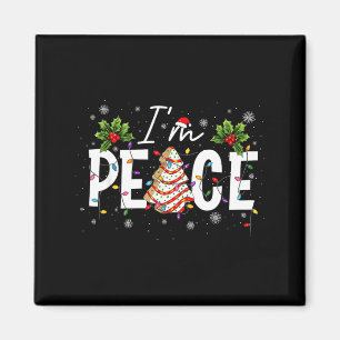 I Come In Peace I'm Peace Couple Ugly Christmas Sw Magnet