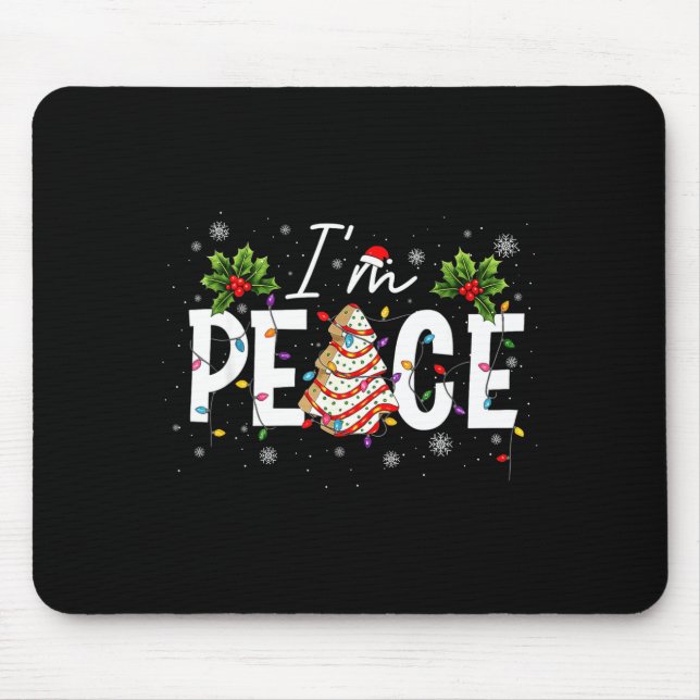 I Come In Peace I'm Peace Couple Ugly Christmas Sw Mouse Mat (Front)