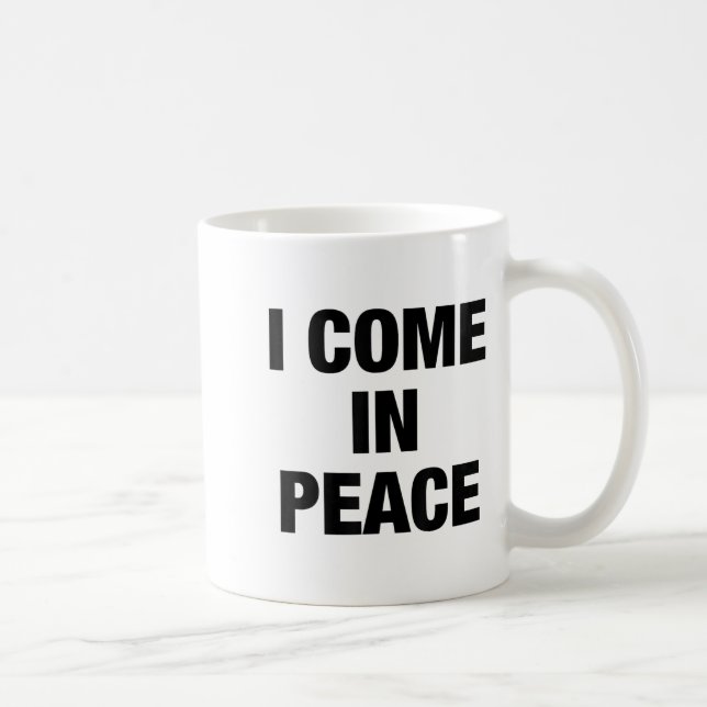 I Come In Peace - I'm Peace Funny Couple Tee Wife  Coffee Mug (Right)