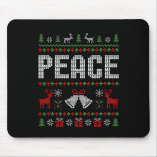 I Come In Peace I'm Peace Matching Couple Christma Mouse Mat