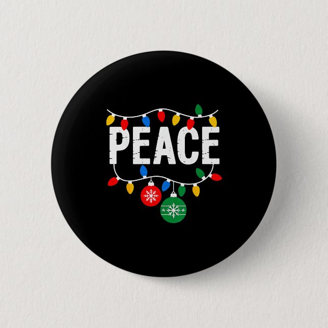 I Come In Peace Matching Family Christmas Couple  6 Cm Round Badge (Front)