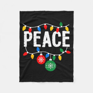 I Come In Peace Matching Family Christmas Couple Fleece Blanket