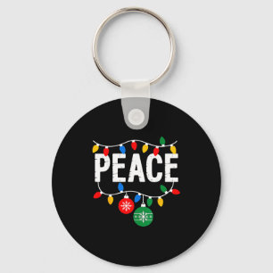 I Come In Peace Matching Family Christmas Couple  Key Ring