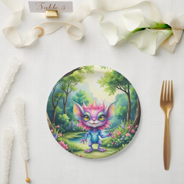 I Come in Peace… Probably.  Paper Plate (Wedding)