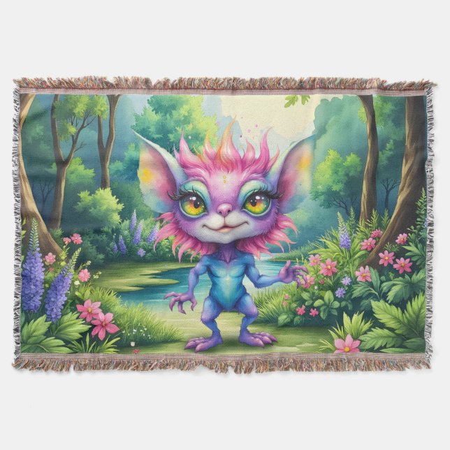 I Come in Peace… Probably.  Throw Blanket (Front)