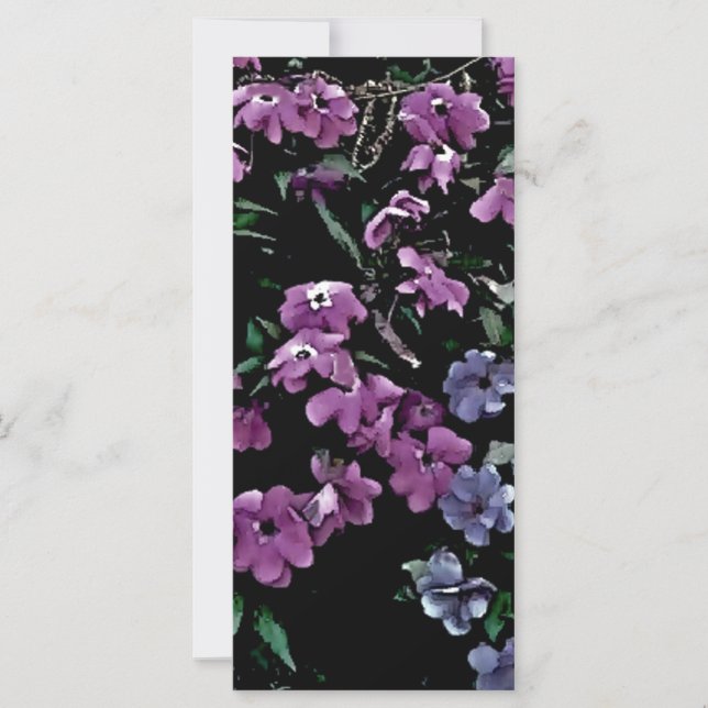 I come to the garden alone floral bookmark (Front)