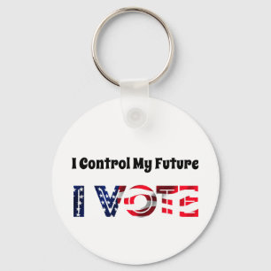I Control My Future - I Vote Key Ring