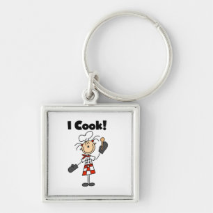 I Cook - Female Chef Key Ring