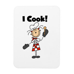 I Cook - Female Chef Magnet
