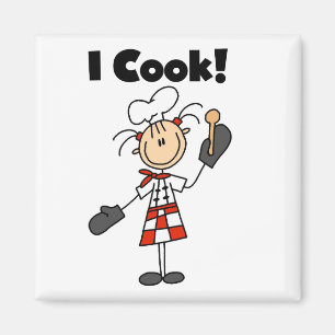 I Cook - Female Chef Magnet