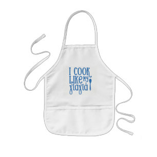 I cook like my Yiayia Greek Kids Apron