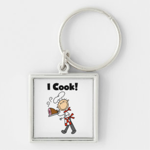 I Cook - Male Chef Key Ring