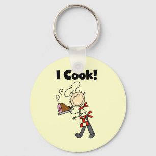 I Cook - Male Chef Key Ring