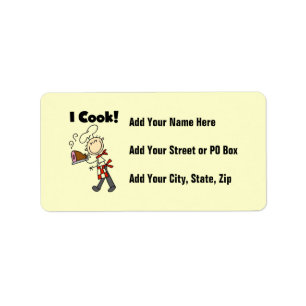 I Cook - Male Chef Label