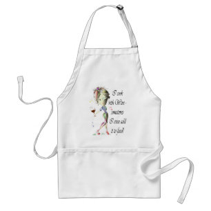 I cook with Wine, sometimes I add to food Standard Apron