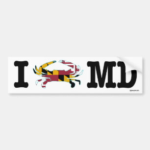 I Crab Maryland Bumper Sticker